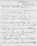 Unsigned/Partial Name - Letter From W. Bright