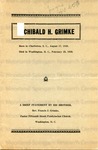 Archibald H. Grimke: A Brief Statement by His Brother