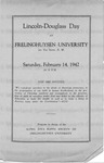 Lincoln Douglas Day Program at Frelinghuysen University