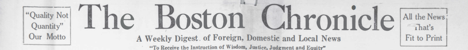 The Boston Chronicle: 1916