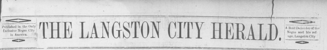 Langston City Herald: 1891-1893
