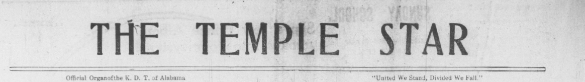 The Temple Star: 1916