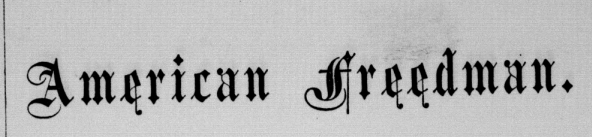The American Freedman: 1866-1869