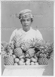 Woman Holding a Tray of Fruit