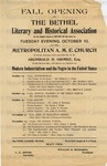Resolutions of the Bethel Literary and Historical Association, n.d. by MSRC Staff
