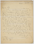 Letter to John Wesley Cromwell, Sr. from Arthur Schomburg by Arturo (Arthur) Alfonso Schomburg