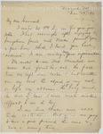 Letter to John Wesley Cromwell, Sr. from Arthur Schomburg by Arturo (Arthur) Alfonso Schomburg