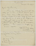 Letter to John Wesley Cromwell, Sr. from Arthur Schomburg by Arturo (Arthur) Alfonso Schomburg