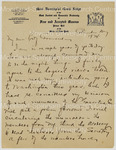 Letter to John Wesley Cromwell, Sr. from Arthur Schomburg by Arturo (Arthur) Alfonso Schomburg