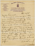 Letter to John Wesley Cromwell, Sr. from Arthur Schomburg by Arturo (Arthur) Alfonso Schomburg