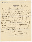 Letter to John Wesley Cromwell, Sr. from Arthur Schomburg by Arturo (Arthur) Alfonso Schomburg