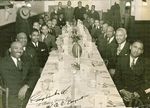 Men pose for photograph at W.G.C. Banquet