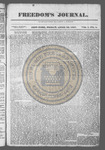 Freedom's Journal 1827-04-20 by Cornish & Russwurm