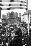 Malcolm X Gives Speech at Rally, Harlem, New York, New York, 1963 by Gordon Parks