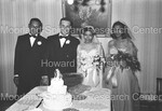 Bride and Groom pose with Father of the Groom and Maid of honor - 1 by Harold Hargis
