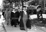 Dean of the Chapel Daniel G. Hill, Mordecai Johnson and President Harry Truman during Howard Unviersity Graduation by Harold Hargis