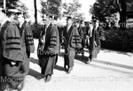 Men Lined Up After Graduation - 3 by Harold Hargis