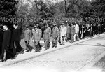 Graduation Procession showing University Leadership walking toward - 1 by Harold Hargis