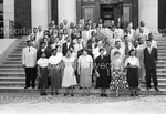 Large group standing in front of Howard University School of Medicine - 1 by Harold Hargis