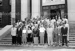 Large group standing in front of Howard University School of Medicine - 3 by Harold Hargis