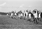 Howard University Football Players Posing while on the Field - 41 by Harold Hargis