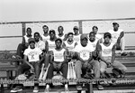 Baseball Players Posing In the Bleachers by Harold Hargis