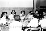 Group Photo of People Laughing at Table in Cafeteria - 2 by Harold Hargis