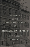 1903-04: Catalog of the Officers and Students of Howard University