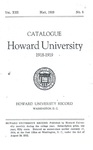 1919-20: Catalog of the Officers and Students of Howard University