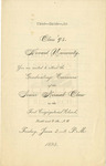 1893 - Howard University Normal Department Commencement