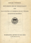 1927 - Howard University Commencement Program