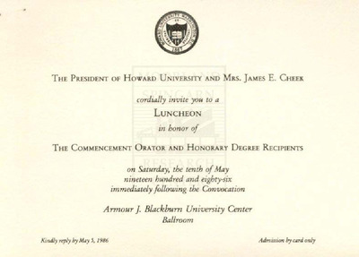 Howard University Commencement Programs | Howardiana | Howard University