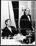 Justice Tom Clark, left, Dr. Mordecai WyattJohnson, right Howard Dinner, Circa 1950.