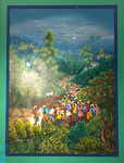 Haitian Landscape with Ra Ra Band