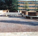Benches on the top deck of the Undergraduate Library (2) by Robert Nash