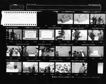 Contact sheet of images from the cornerstone unveiling of opening of the Undergraduate Library at Howard University by Robert Nash