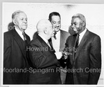 Channing Tobias, Arthur Spingarn, Thurgood Marshall, and Jackie Robinson