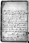 Letter to John Cook dated December 24, 1852