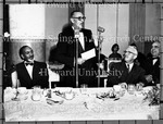 E.B. Henderson Speaking at Alumni Dinner