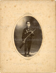 Full Length Portrait of an Unidentified Male Child with a Gun