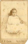 Unidentified Young Child in a White Gown by F. T. Castle
