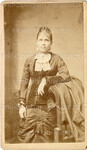 Portrait of an Unidentified Young Female Leaning Next to a Chair