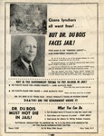 Du Bois, W.E.B. - Protest flyer in Support of