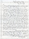 Banneker, Benjamin, 1731-1806. Letter.