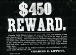$450 Reward for Cornelia Bell, Jane Tate, Edward Tate, and Jim Carter, slaves who left Alexandria County October 15, 1859.