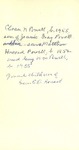 Howard, General Oliver O. Record of the Descendants of Major Gen. Howard as of June 1956