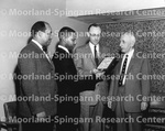 Paul L. Brown recieves a citation from the International Telephone and Telegraph Corp. at Howard University