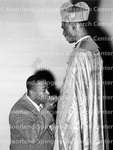 Clergy - Cardinal Laurean Rugambwa and Unidentified Parishioner Kissing His Ring