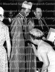 Clergy - Cardinal Laurean Rugambwa with Unidentified Priest and Parishioner Kissing His Ring