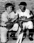 Baseball - Doby, Larry and Bob Feller, Cleveland Baseball Player
